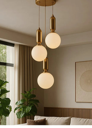 Luxora Globes – Modern Pendant Lights (Set of 3 )