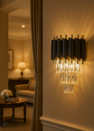 Black Mamba Wall Light – Luxury Crystal Wall Lamp