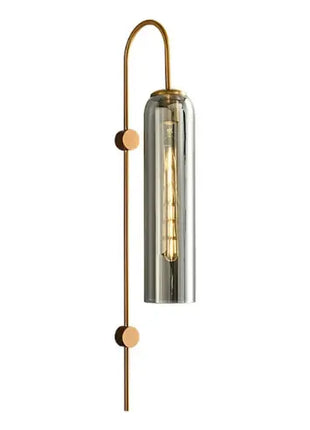 Lumine Elan – Modern Wall Light with Smoked Glass Tube