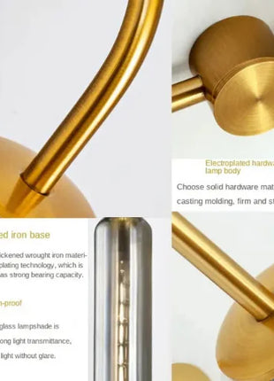 Lumine Elan – Modern Wall Light with Smoked Glass Tube