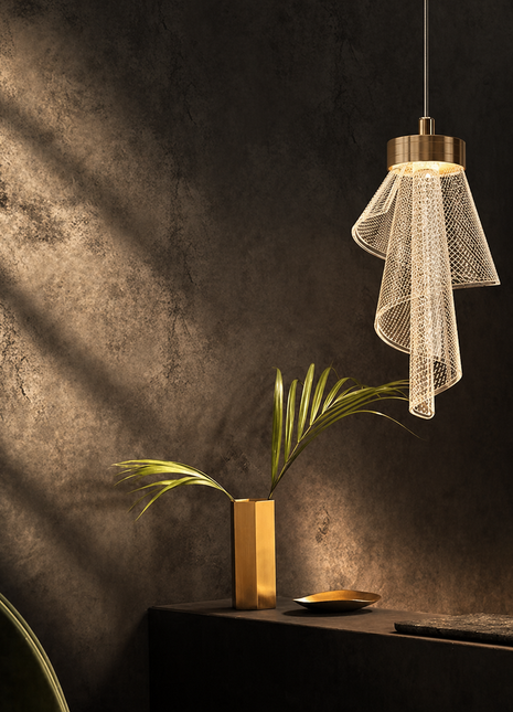 Auric Veil Pendant Light