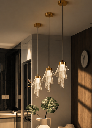 Auric Veil Pendant Light