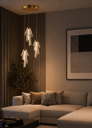 Auric Veil Pendant Light
