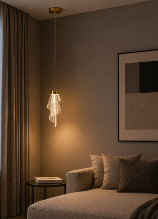 Auric Veil Pendant Light