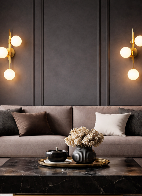 Aurum Trio – Luxury Vertical Wall Light