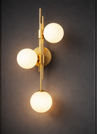 Aurum Trio – Luxury Vertical Wall Light