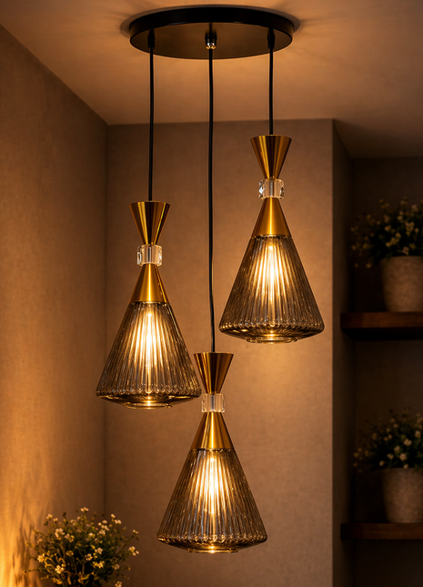 Bellarise Hanging Lamp – Single Pendant & Set of 3 | Luxury Pendant Light