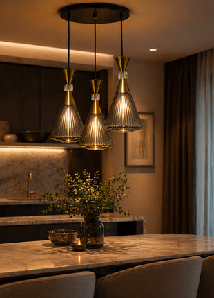 Bellarise Hanging Lamp – Single Pendant & Set of 3 | Luxury Pendant Light