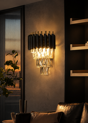Black Mamba Wall Light – Luxury Crystal Wall Lamp
