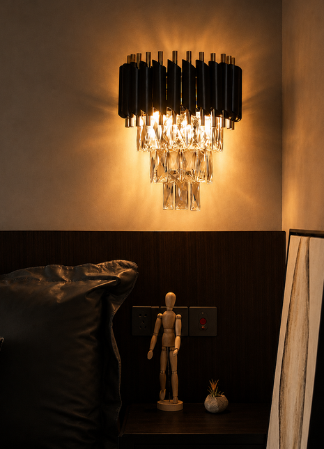 Black Mamba Wall Light – Luxury Crystal Wall Lamp