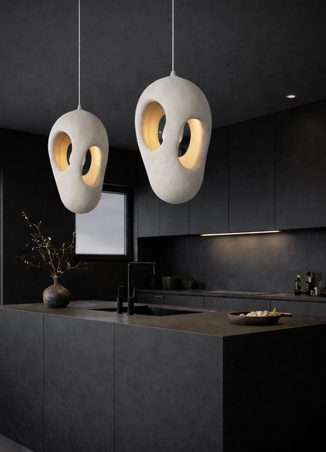 The Hollow Enso – Resin Pendant Light