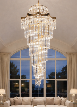 Velmora Grand Cascade - Double Height Chandelier