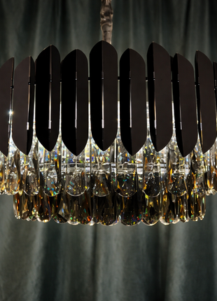 Obsidian Dynasty – Noir Crystal Statement Chandelier