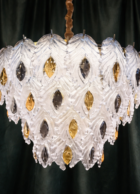Pluméra Frost – Couture Crystal Statement Chandelier