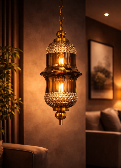 Zahab Noor – Smoked Glass Luxury Pendant Light
