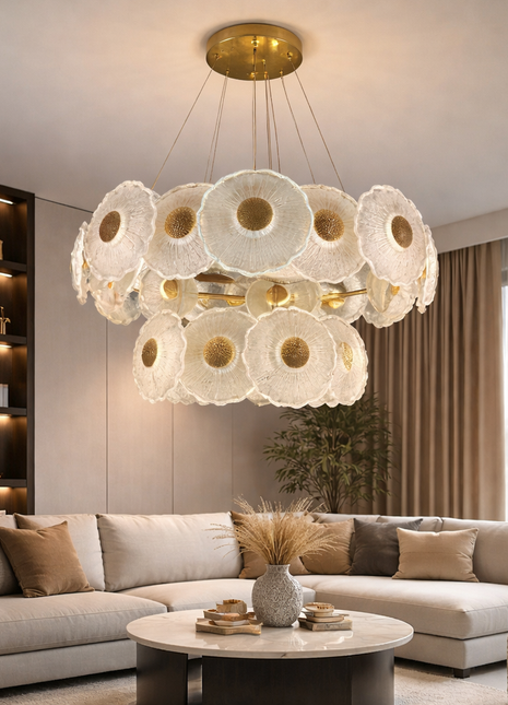 Halo de Fleur (800x500mm) – Luxury Floral Chandelier