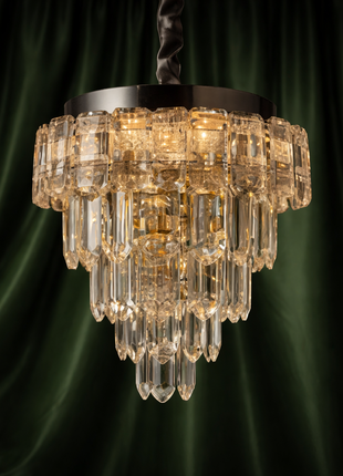Noir Crown Chandelier (300 mm Diameter)