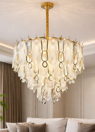 Majesta Drop – Luxury Cascading Glass Chandelier