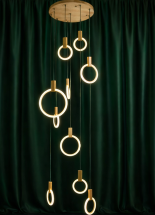 Celestial Loops ( 10 pendants)  - Duplex Chandelier
