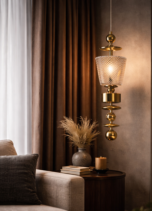 Virello Pendant (Amber)  – Designer Pendant Light