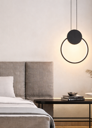 LunaLoop Pendant – Soft Halo Glow for Modern Interiors
