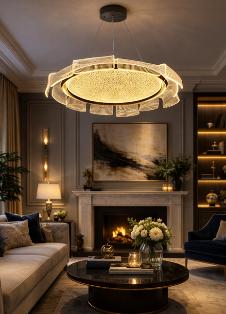 LumiCrown (600mm)-  Designer Chandelier