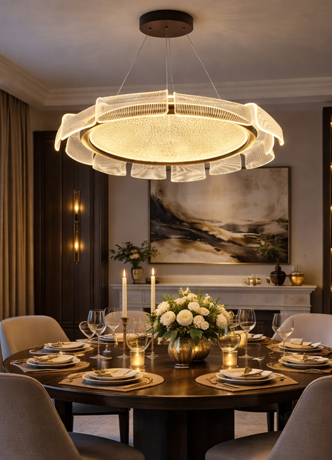 LumiCrown (600mm)-  Designer Chandelier