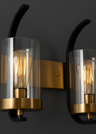 Lume Twin Wall Light – Elegant Dual Glass Sconce
