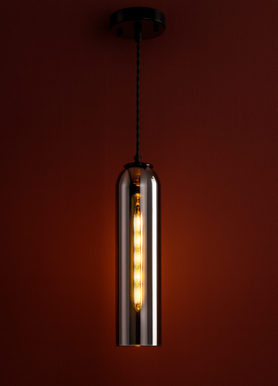 Edison Vault Modern Glass Pendant Light – Sleek Contemporary Glass Tube Design