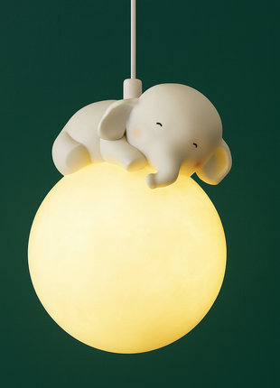 Tiny Tusker Light – Whimsical Elephant Pendant Lamp for Kids’ Rooms