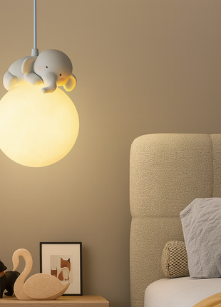 Tiny Tusker Light – Whimsical Elephant Pendant Lamp for Kids’ Rooms