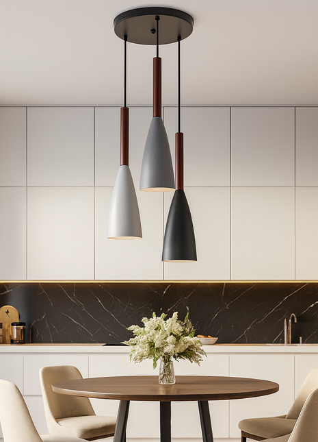 Ardena Trio Pendant Light – Modern Minimalist Ceiling Lights