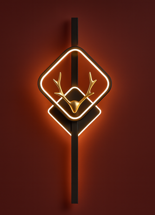 Linea Antler Wall Lamp – Contemporary Elegance with a Touch of Nature