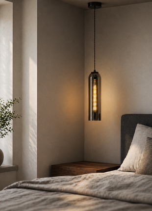 Edison Vault Glass Pendant Light – Sleek Contemporary Design in Modern Glass Tube