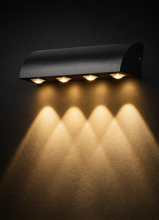 Multi Head LED Wall Light - Exterior Facade Fixture