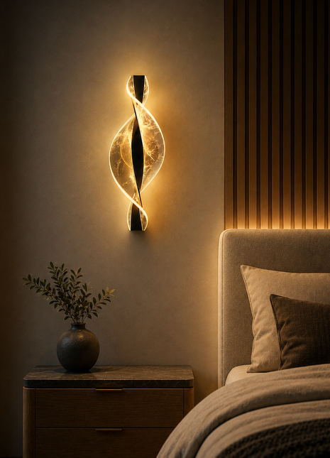 Lustra Twist Wall Light – Modern Artistic LED Wall Lamp
