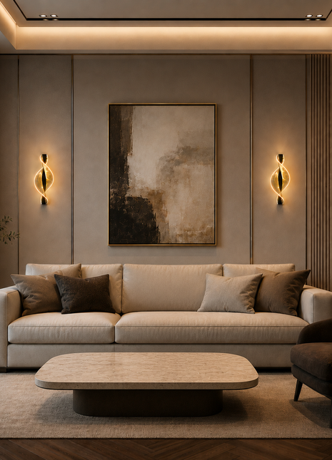 Lustra Twist Wall Light – Modern Artistic LED Wall Lamp