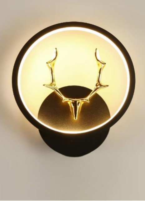 Deer LED Wall Lamp – Round