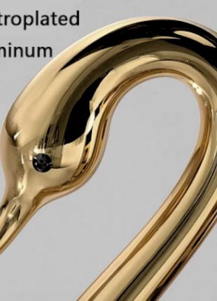 Aurelian Swan Pendant Light – Graceful Gold Swan with Illuminated Wings