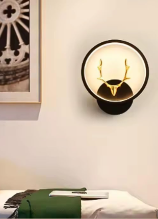 Deer LED Wall Lamp – Round