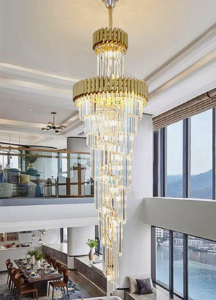 CROWNLUX EMPIRE (GOLDEN)- CRYSTAL DUPLEX CHANDELIER