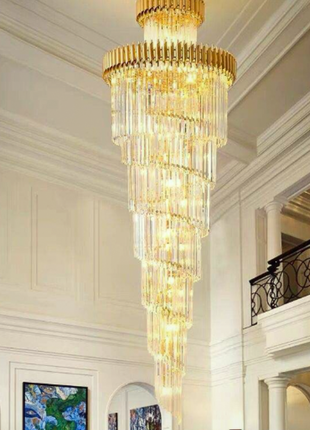 CROWNLUX EMPIRE (GOLDEN)- CRYSTAL DUPLEX CHANDELIER