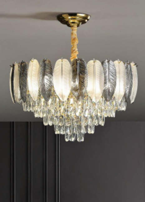 FEATHERGLOW CASCADE CHANDELIER