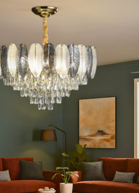 FEATHERGLOW CASCADE CHANDELIER