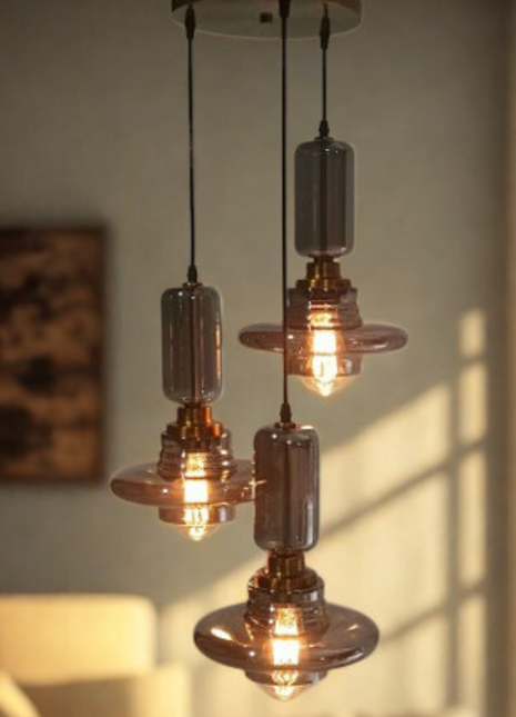 Virelle Pendant Light (Set of 3) – Smoke Glass