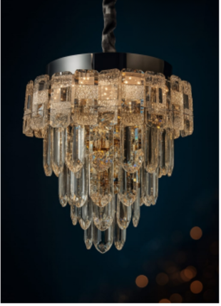 Noir Crown Chandelier (300 mm Diameter)