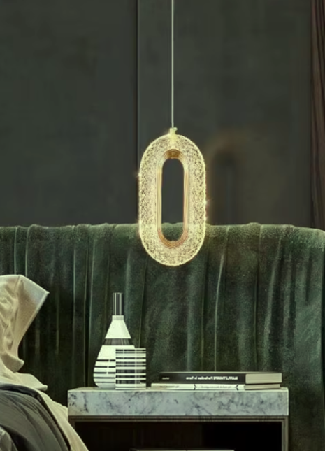 Arcéa Pendant – Modern Grace in Acrylic Radiance