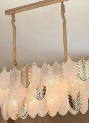 Vitraleaf Royal ( 800x300mm) - Luxury Linear Chandelier