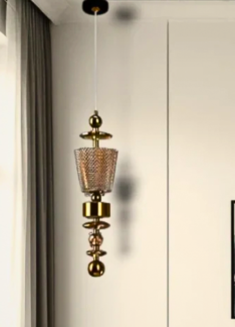 Virello Pendant (Amber)  – Designer Pendant Light