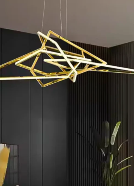 Illuvion Chandelier – Modern Geometric LED Chandelier
